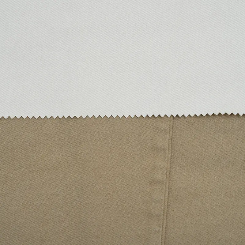 GS3318 Poly-rayon twill dyed tela